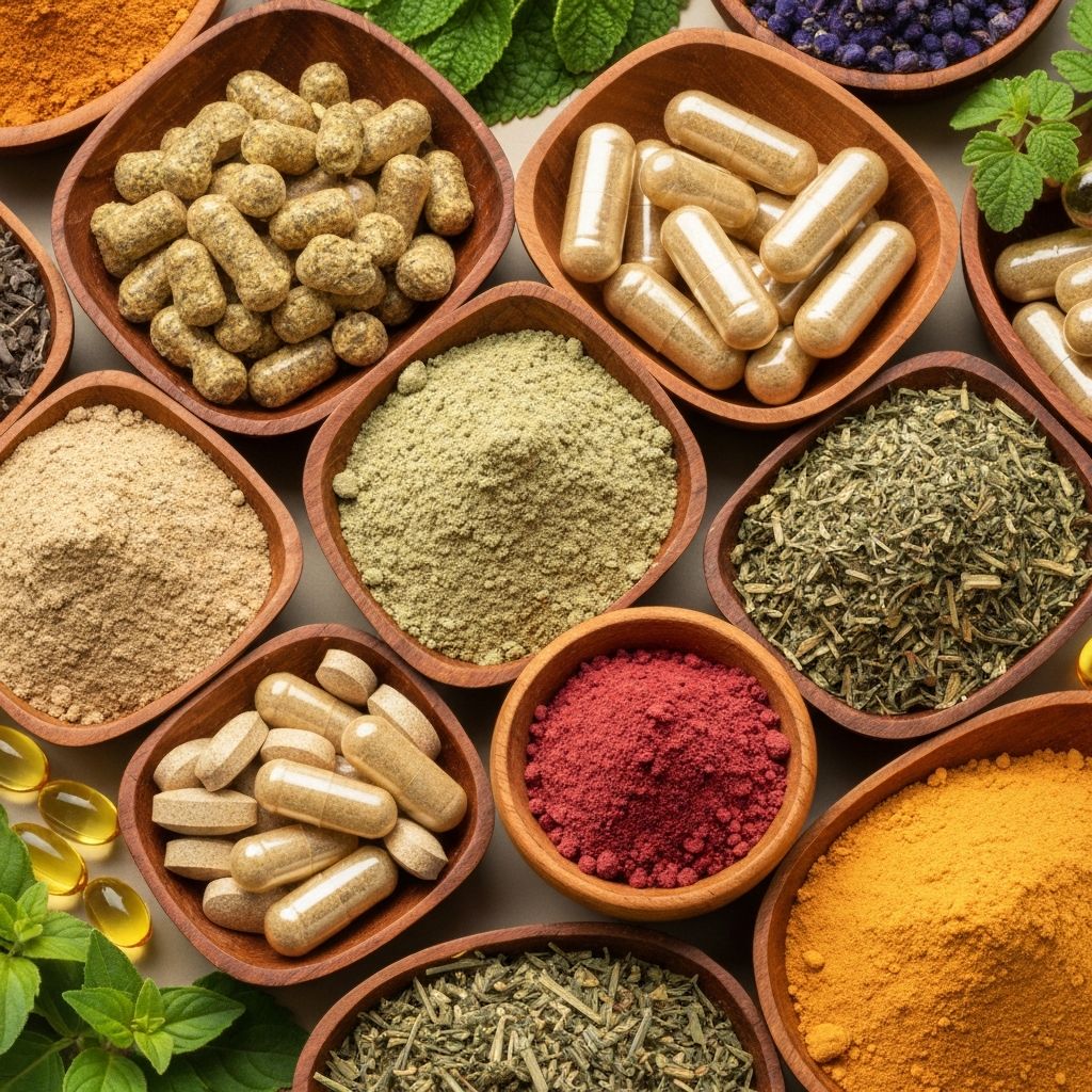 Herbal extracts used in supplements